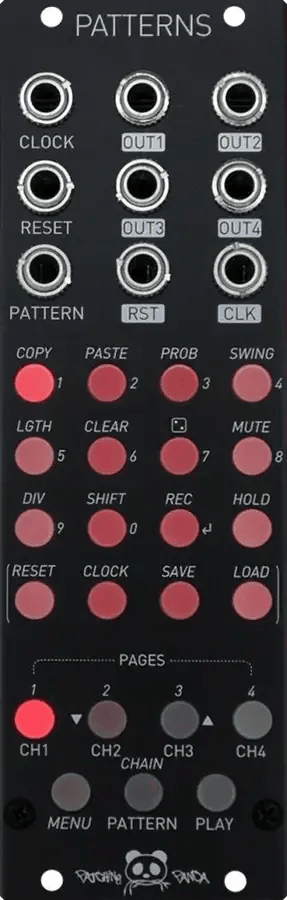 Patterns Eurorack module panel